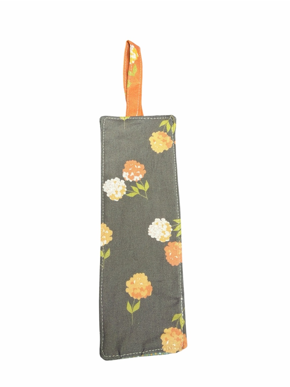 Hand Crafted Reversible Fabric Bookmark Print 7” x 2.5”